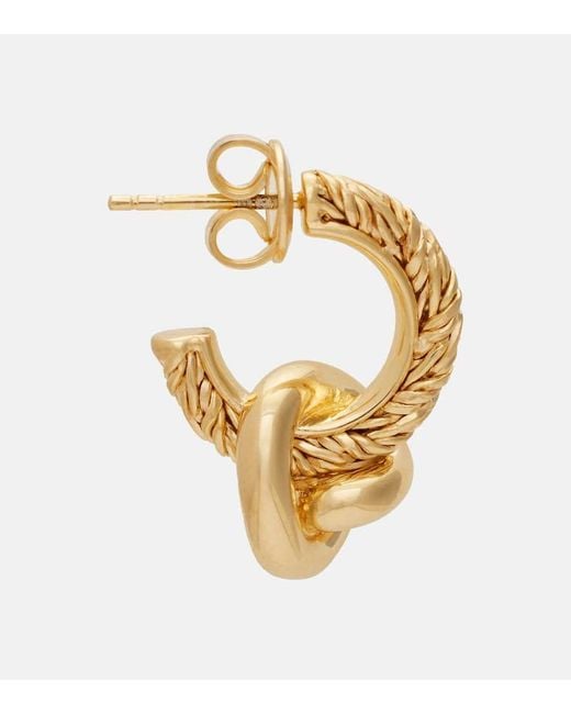 Bottega Veneta Metallic Ohrringe Knot, 18Kt Vergoldet