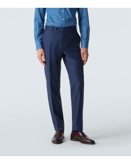 Canali Blue Wool Suit for men
