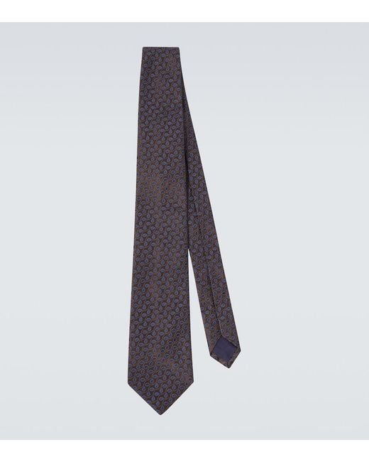 Charvet Multicolor Silk Jacquard Tie for men
