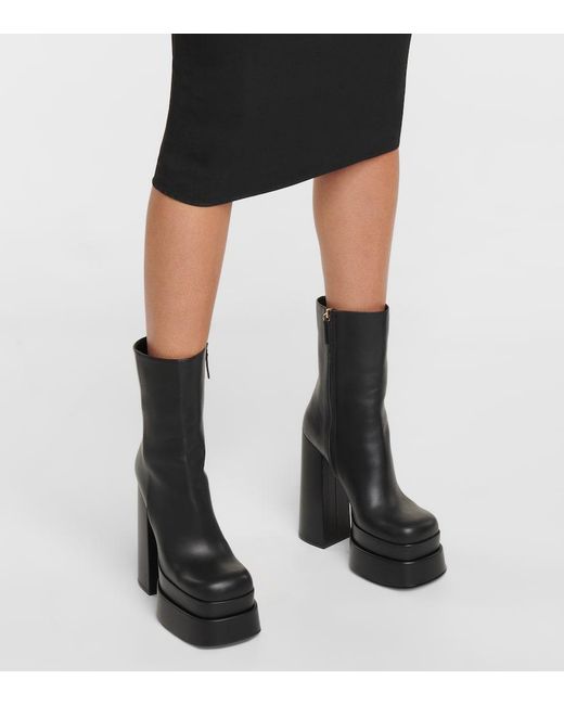 Versace Black Aevitas Platform Boots