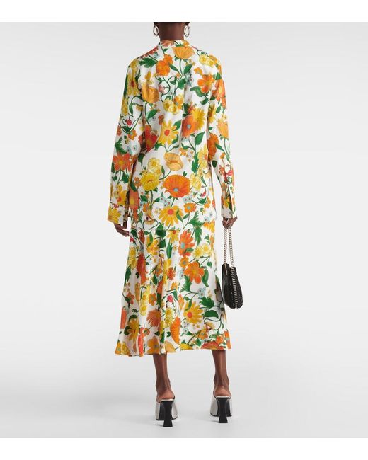 Stella McCartney Green Floral Blouse