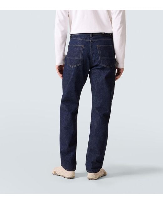 Stone Island Blue Mid-Rise Straight Jeans for men