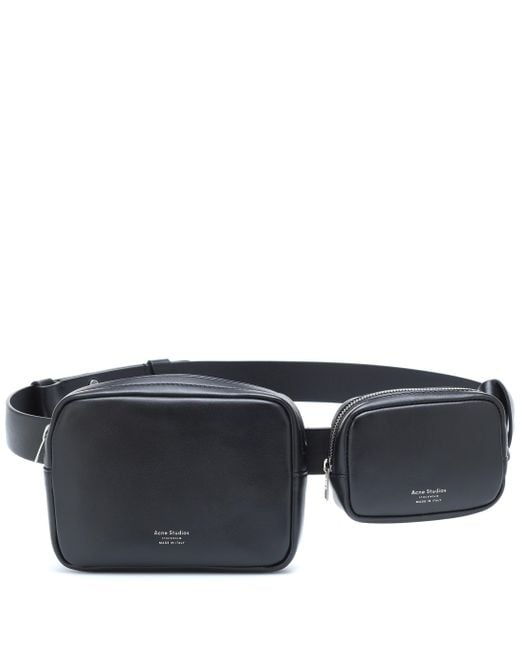Acne Black Leather Belt Bag