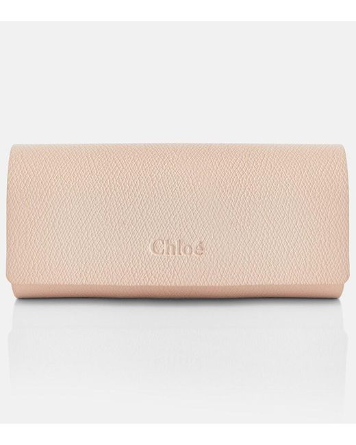 Chloé Brown Aly Oversized Square Sunglasses