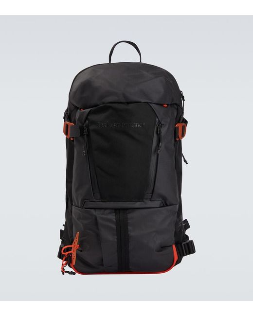 Peak Performance Black Vertical Technical Backpack for men
