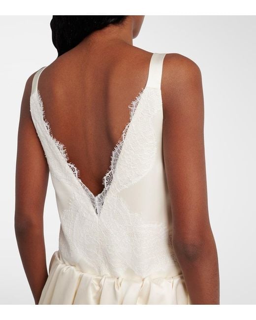 Vestido Con Encaje J.W. Anderson de color White