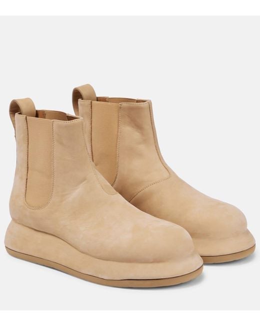 Jacquemus Natural Les Bottes Bricciola Leather Chelsea Boots