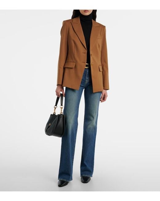 Blazer Izara De Lana Veronica Beard de color Brown