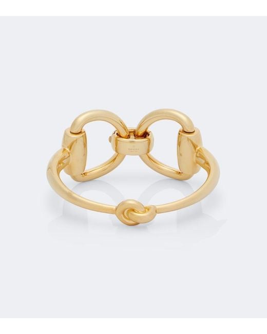 Gucci White Horsebit Bracelet