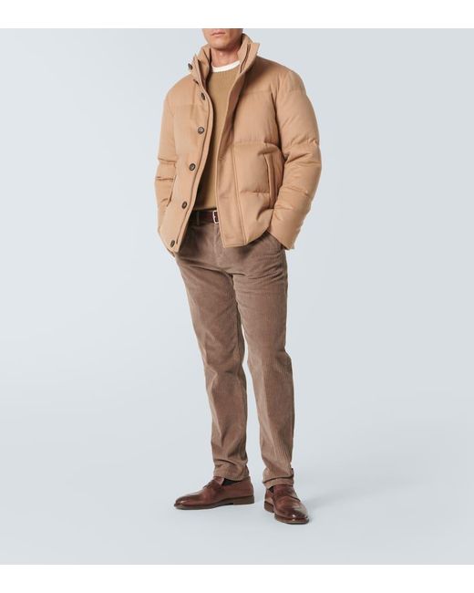 Herno Daunenjacke Aus Kamelhaar in Natural für Herren