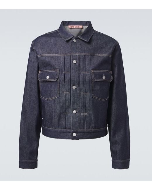 Acne Blue Denim Jacket for men