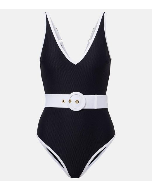 Banador Pampelonne Con Cinturon Heidi Klein de color Black