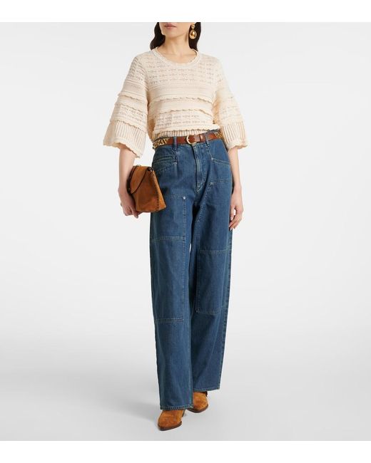 Isabel Marant Natural Azelia Sweater