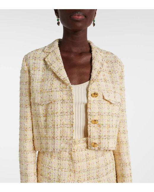 Giambattista Valli Natural Jacke Aus Boucle
