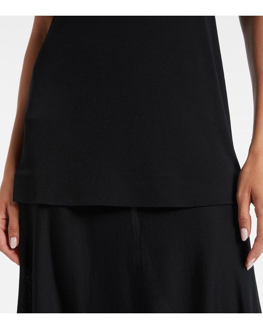 Jil Sander Black Knitted Maxi Dress