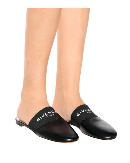 Givenchy Leather Bedford Black Flat 