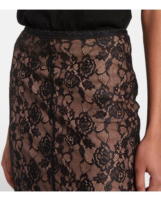 Gonna Midi di Self-Portrait in Brown