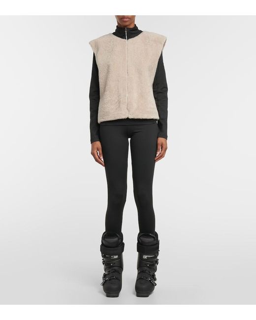 Jet Set Natural Sleeveless Shearling Vest