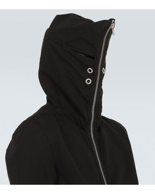 Rick Owens Black Cotton Bomber Jacket for men