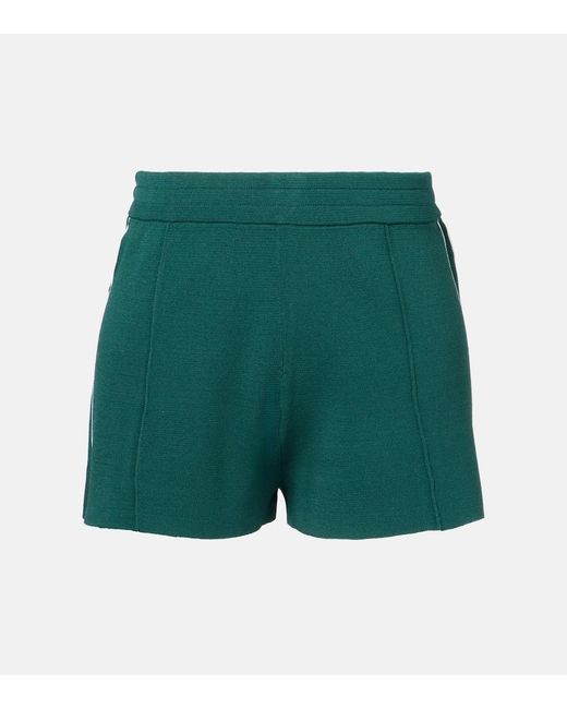 The Upside Green Les Border Evert Knitted Shorts