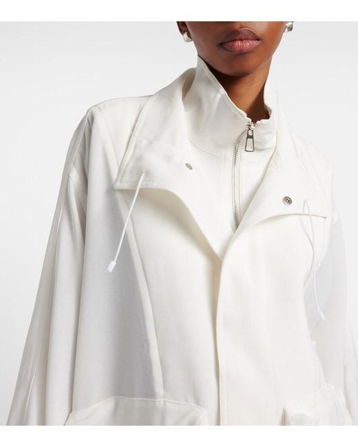 Frankie Shop White Breya Oversized Jacket