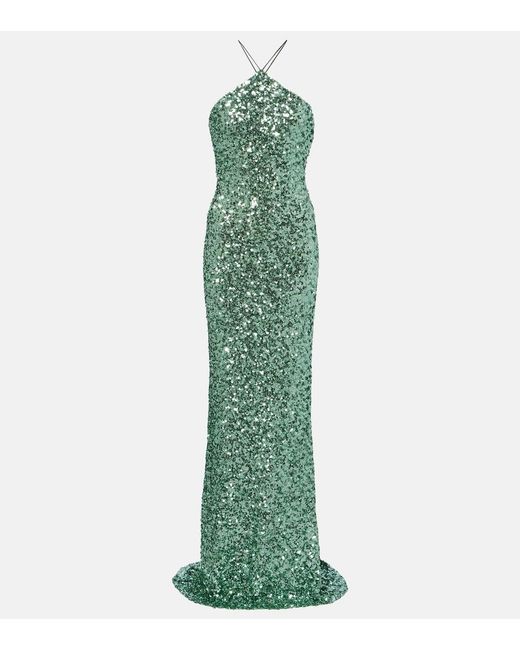 The Sei Green Sequined Gown