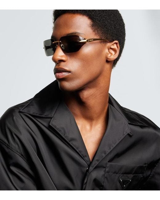 Gafas De Sol Sin Montura Prada de hombre de color Gray