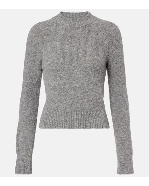 Dries Van Noten Gray Alpaca And Wool-Blend Sweater