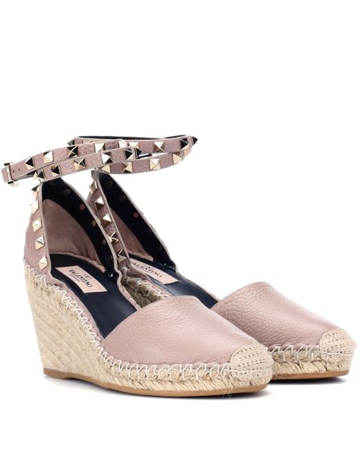 pink espadrille wedges