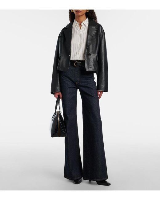 Dorothee Schumacher Black Leather Jacket