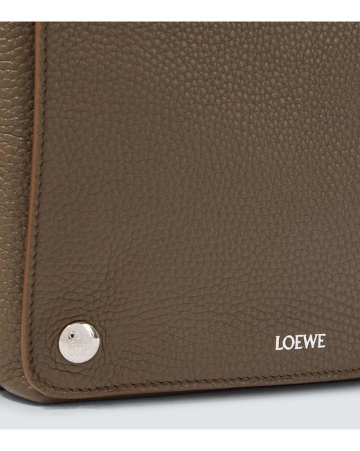 Loewe Natural Pebble Medium Leather Messenger Bag for men