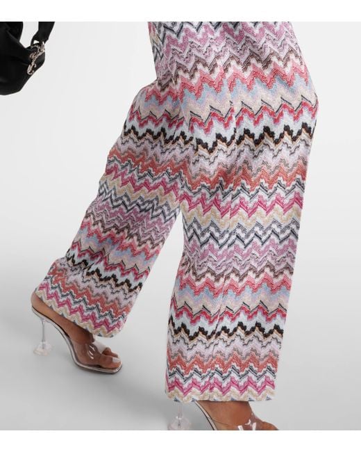 Missoni Pink Printed Lame Jumpsuit