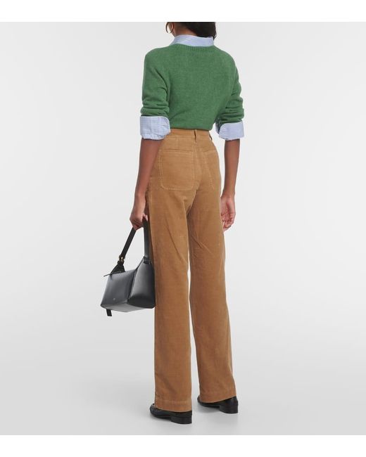 Jeans Regular Seaside A Vita Alta di A.P.C. in Brown