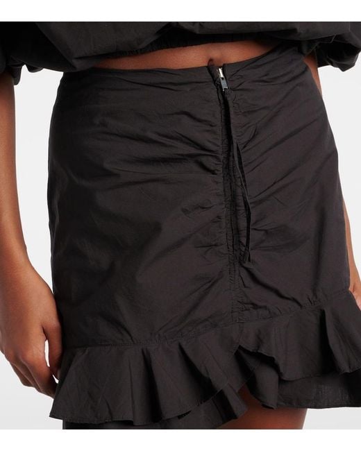Isabel Marant Black Breenea Mini Skirt With Zip
