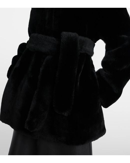 Totême Black Shearling Jacket