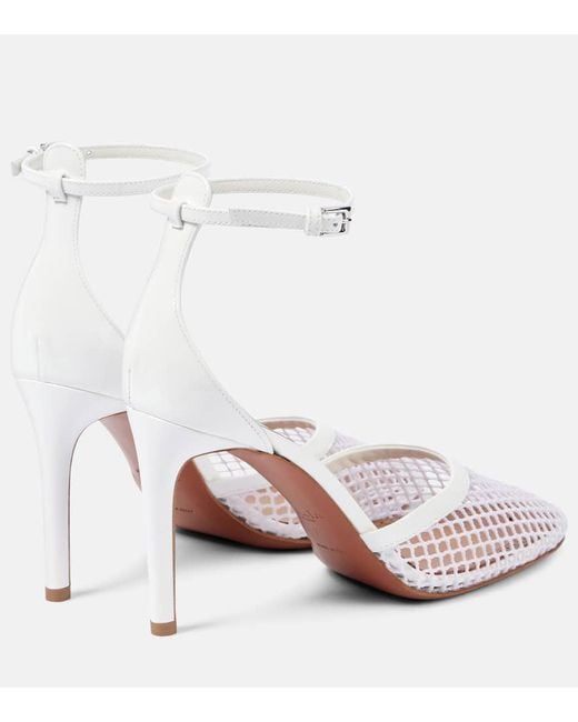 Alaïa escarpins blancs en résille Alaïa en coloris Blanc | Lyst