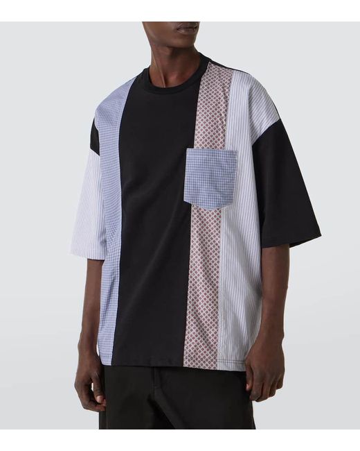 Camiseta En Jersey De Algodon Comme des Garçons de hombre de color Black