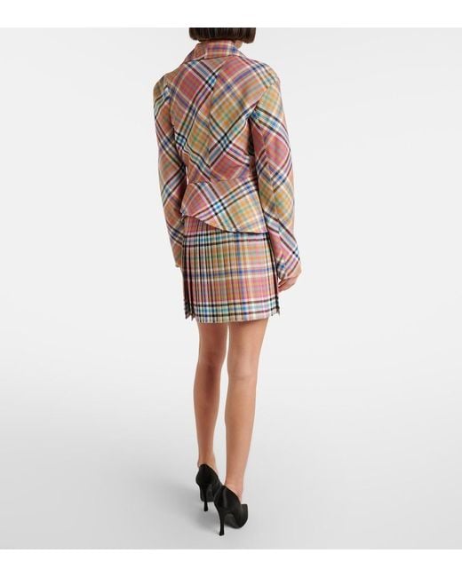 Vivienne Westwood Red Tartan Virgin Wool Kilt