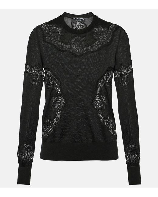 Dolce & Gabbana Black Pull Girocollo