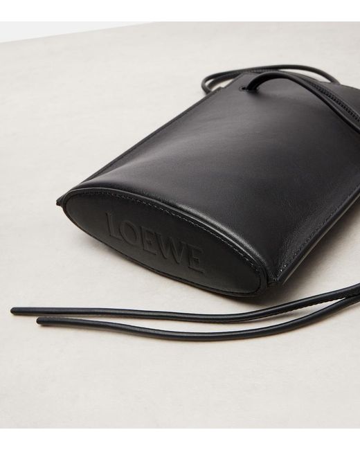 Loewe Black Pebble Dice Leather Pouch