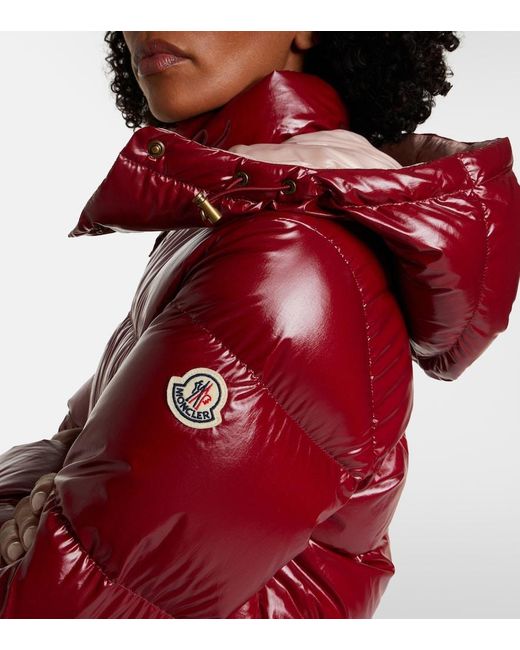 Moncler Red Niveole Down Jacket