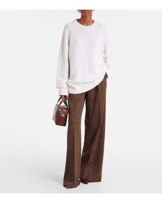 Lisa Yang White Pullover Anine Aus Kaschmir