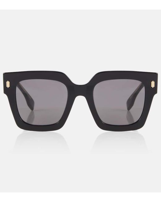 Fendi Black Roma Square Sunglasses