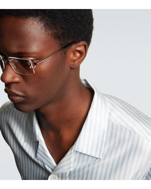 Cartier Metallic Signature C De Cartier Rectangular Glasses for men
