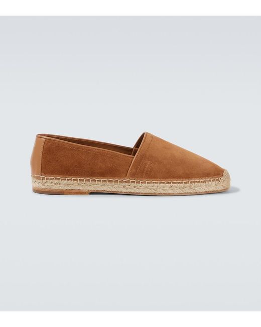 Brunello Cucinelli Brown Suede Espadrilles for men