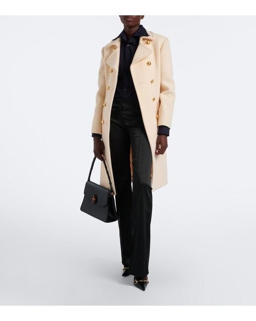 Gucci Black Satin Flared Pants