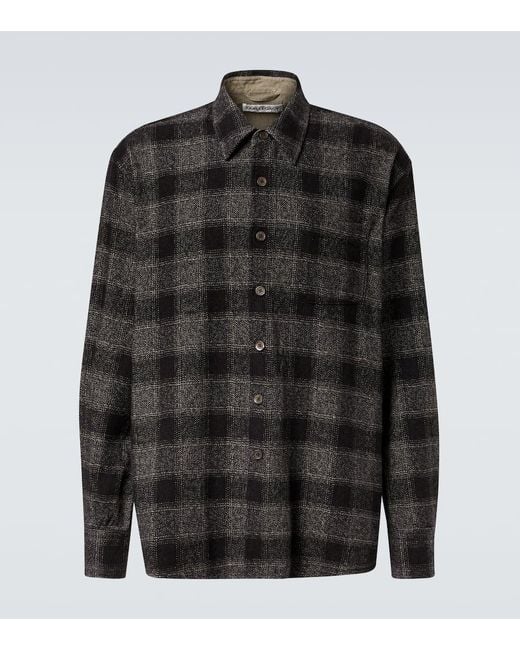 Camisa Above De Algodon A Cuadros Our Legacy de hombre de color Black