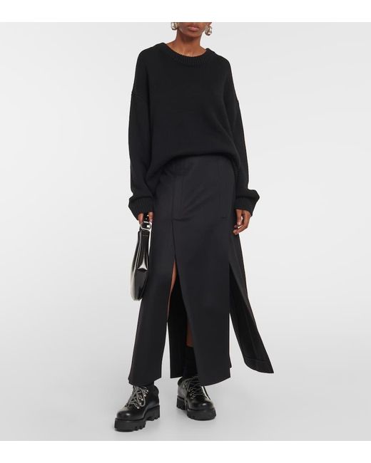 Falda Larga En Mezcla De Lana Proenza Schouler de color Black