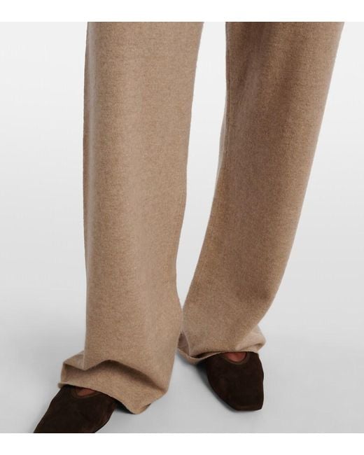 Extreme Cashmere Natural Run Cashmere-Blend Sweatpants