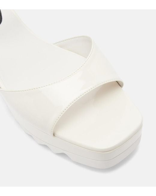Stella McCartney White Elyse Platform Sandals